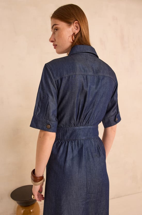 Straight Denim Dress PRALINE;${refinementColor}