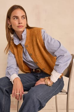 Sleeveless mohair blend pullover LOULOU;${refinementColor}
