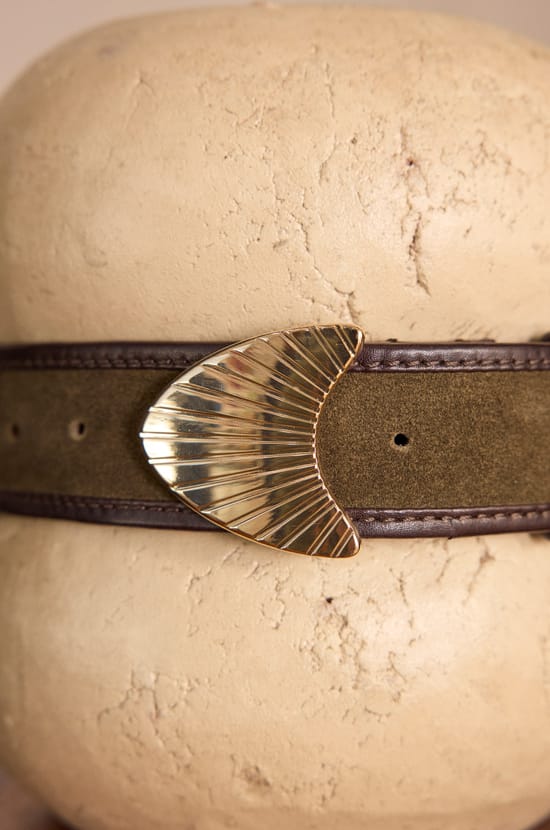 LEONARD leather belt;${refinementColor}