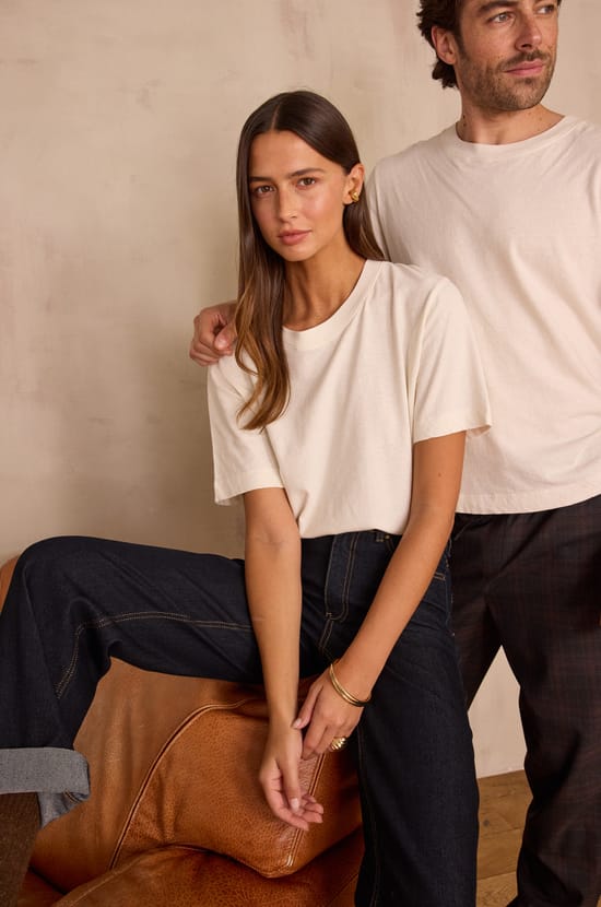 Unisex round neck t-shirt MARCEL(LE) in cotton;${refinementColor}