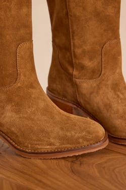 VICTORIA high boots in leather;${refinementColor}