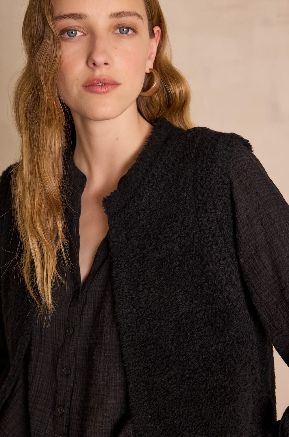 BAYANE wool Cardigan;${refinementColor}