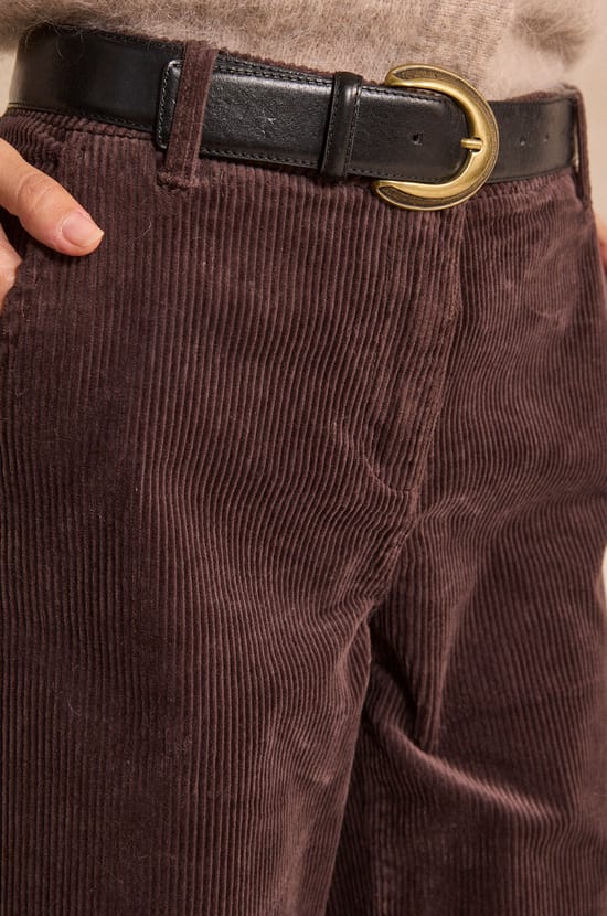 FERGUSON cotton blend pants;${refinementColor}