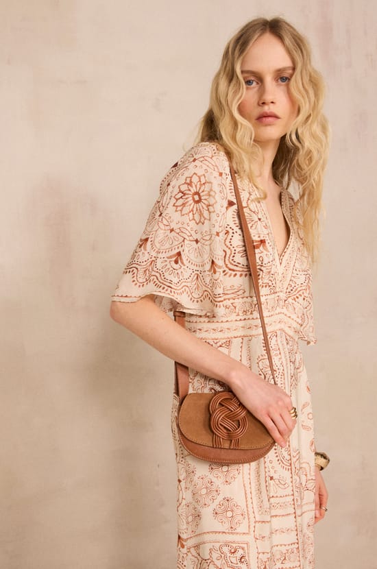 BRANA printed fluid dress;${refinementColor}