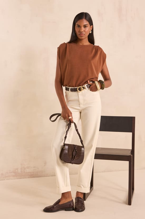 TIPHAINE sleeveless T-shirt;${refinementColor}