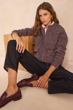 Gilet manches longues maille dense AGATHE;${refinementColor}