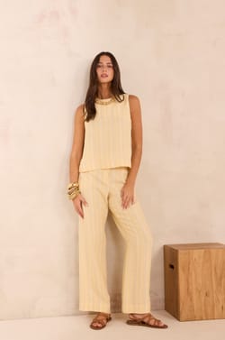 Wide striped linen pants ADELE;${refinementColor}