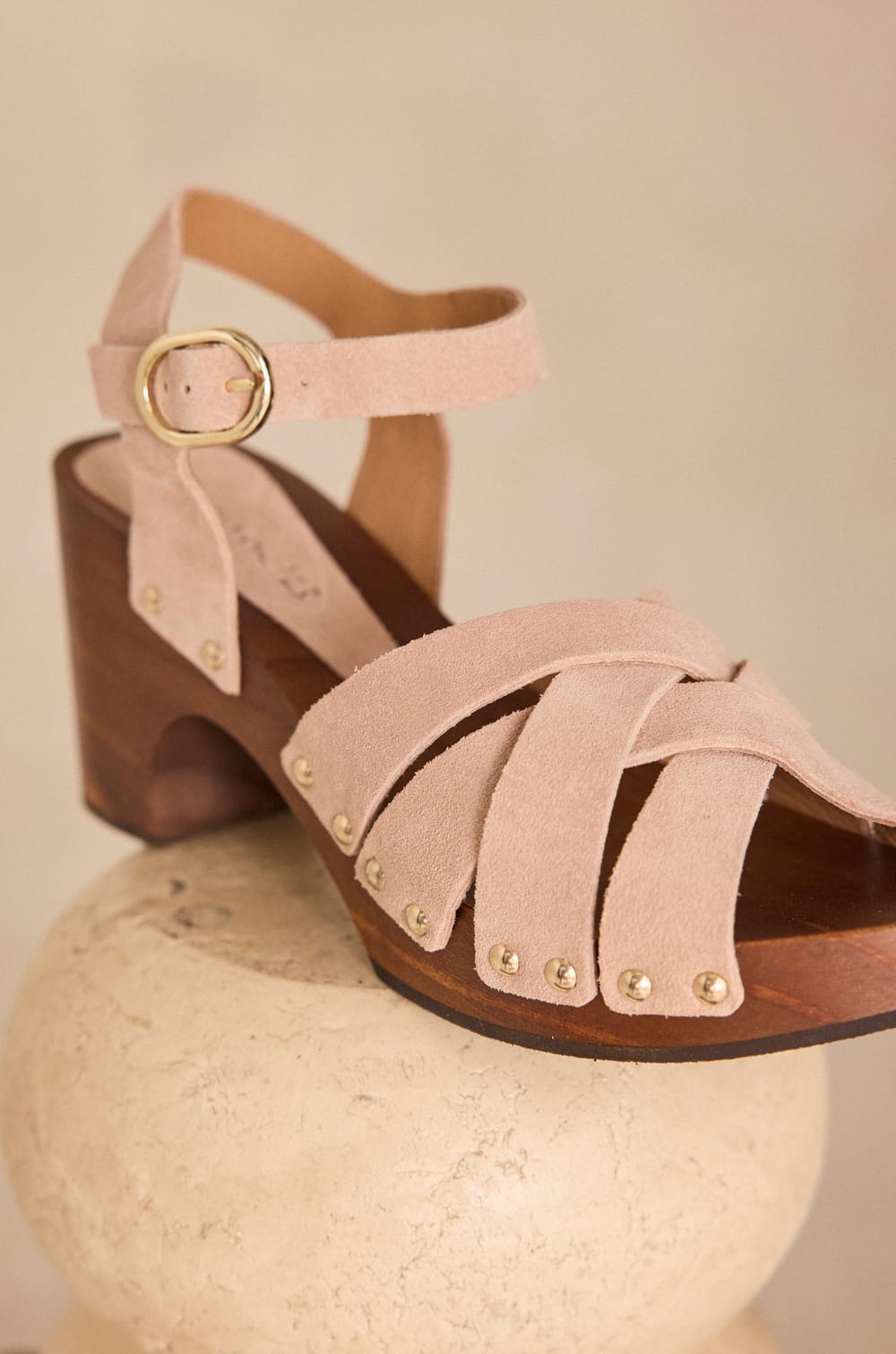 Sandales &agrave; talons en cuir SIA;${refinementColor}