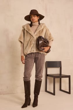 SABIL cotton velvet trousers;${refinementColor}