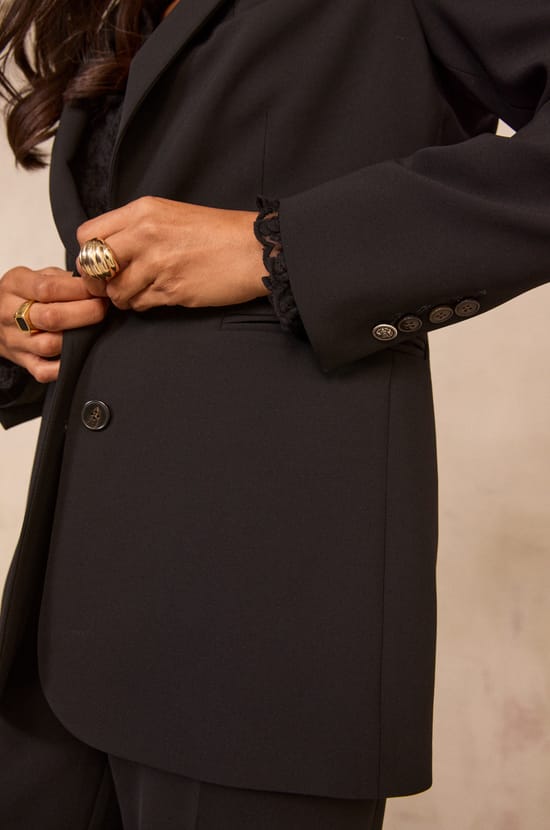 BLISS Long Sleeve Blazer;${refinementColor}