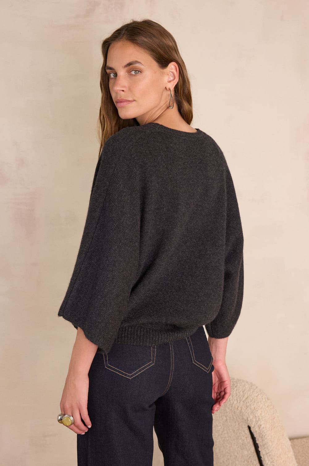 CODY jumper in 100% cashmere;${refinementColor}