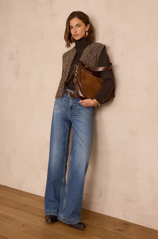 BASTIEN sleeveless wool cardigan;${refinementColor}