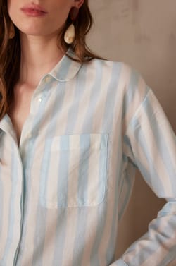 Chemisier MARILOU 100% coton &agrave; rayures;${refinementColor}