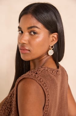 Sleeveless cotton crochet vest ANGELE;${refinementColor}