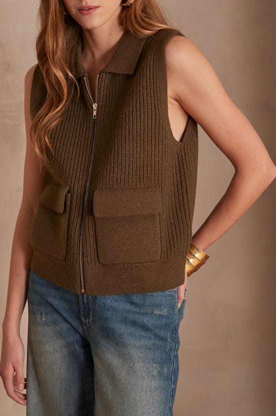 Gilet sans manches en laine SIMON;${refinementColor}