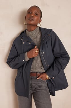 ANNETTE cotton hooded parka;${refinementColor}