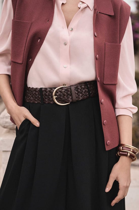 Ceinture en 100% cuir ELIE;${refinementColor}