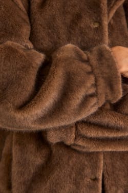 CYNTHIA fur effect coat;${refinementColor}