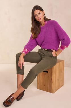 3/4 sleeve jumper PHOEBE;${refinementColor}