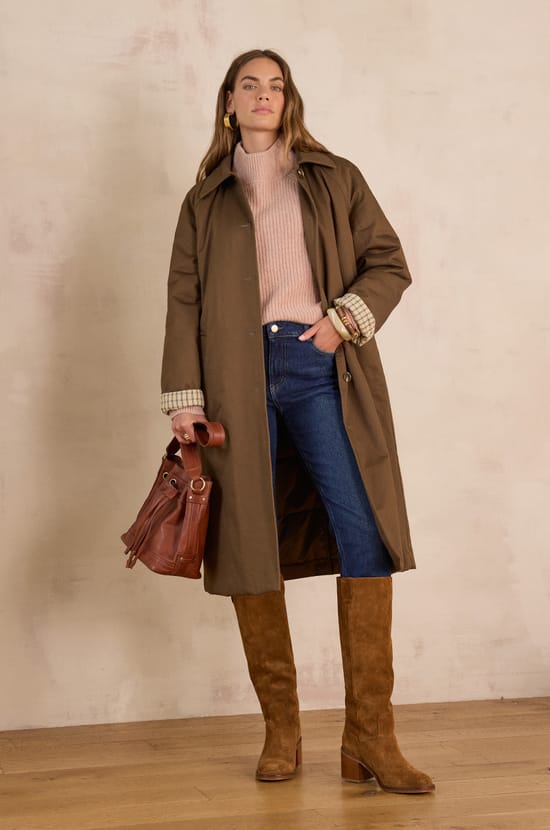 Pull c&ocirc;tel&eacute; en 100% cachemire 6 fils BRUCE;${refinementColor}