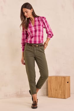 100% cotton chino trousers SABIL;${refinementColor}