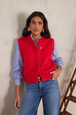 Gilet LOULOU en mohair;${refinementColor}