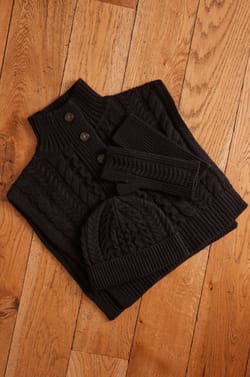 Bonnet HOCHE en maille torsadée;${refinementColor}