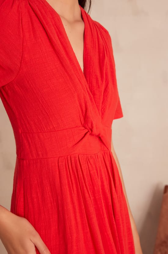 LOVE Cotton Dress;${refinementColor}