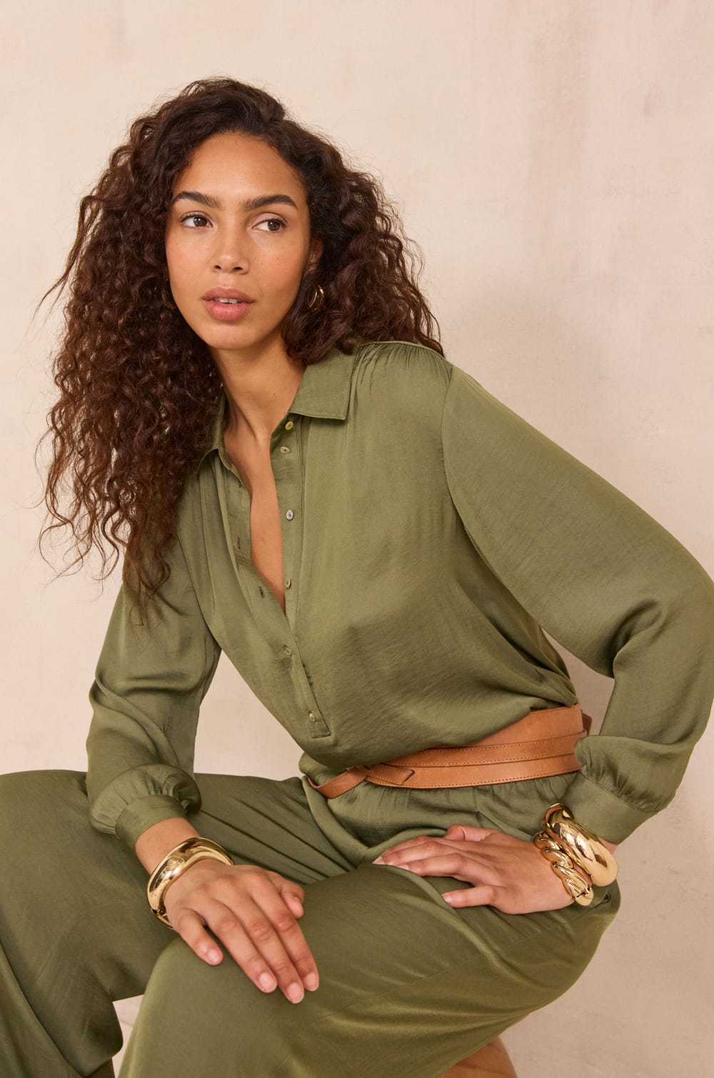 BABYLON long sleeve blouse;${refinementColor}