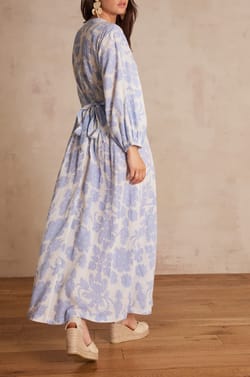 Robe longue MIRANA en coton;${refinementColor}