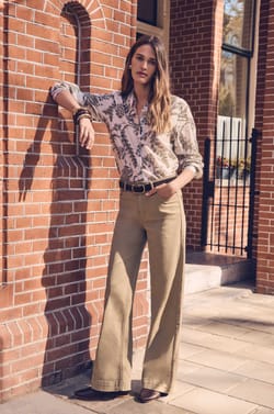 LISA cotton trousers;${refinementColor}