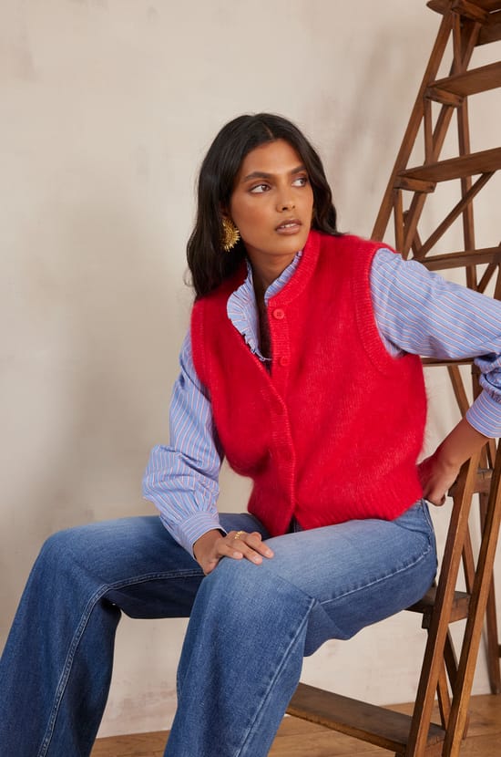 LOULOU mohair Cardigan;${refinementColor}