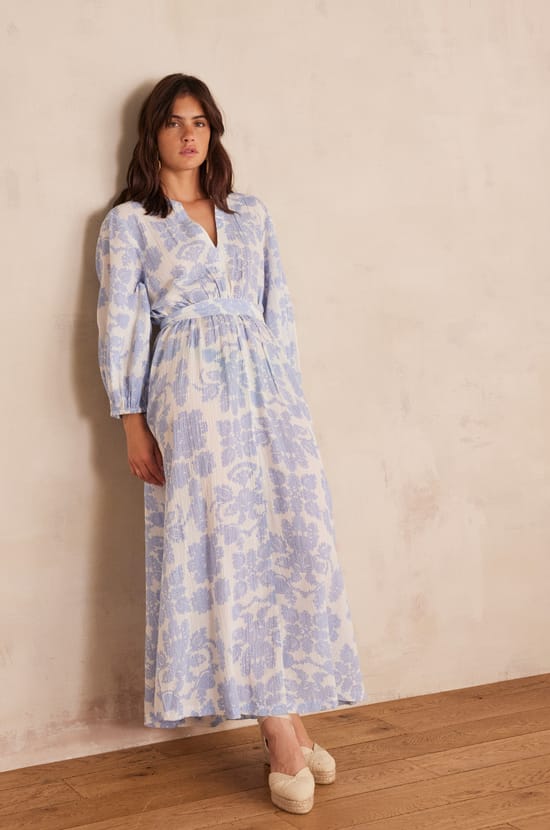 MIRANA long cotton dress;${refinementColor}