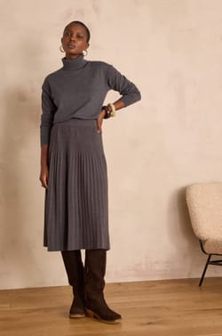 CLAUDIA pleated skirt;${refinementColor}