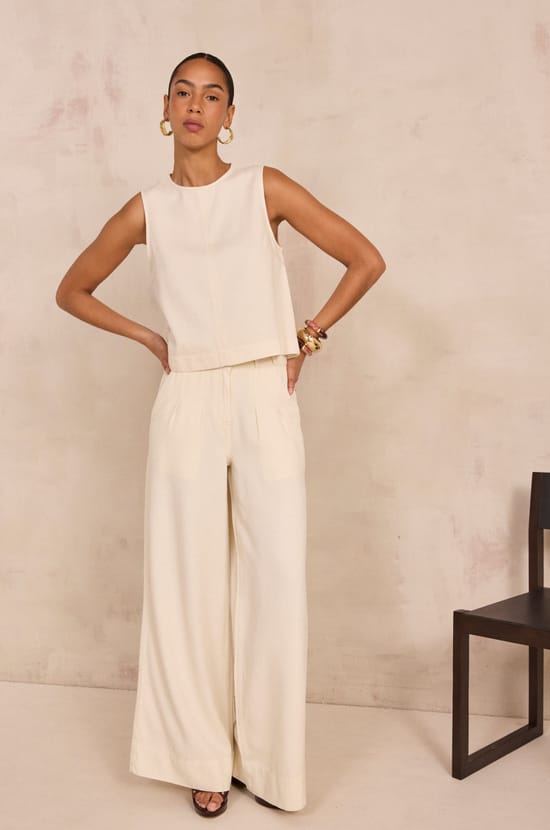 DAISY wide pants;${refinementColor}