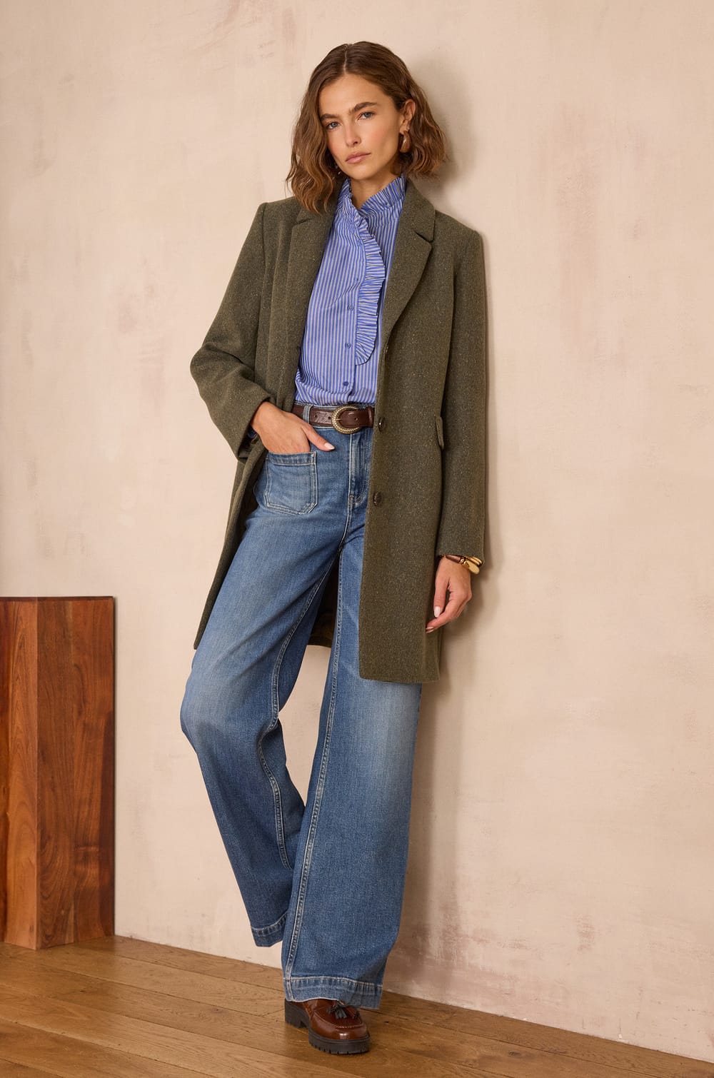 ANABELLE wool coat;${refinementColor}