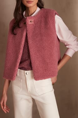 SHARON sleeveless jacket;${refinementColor}