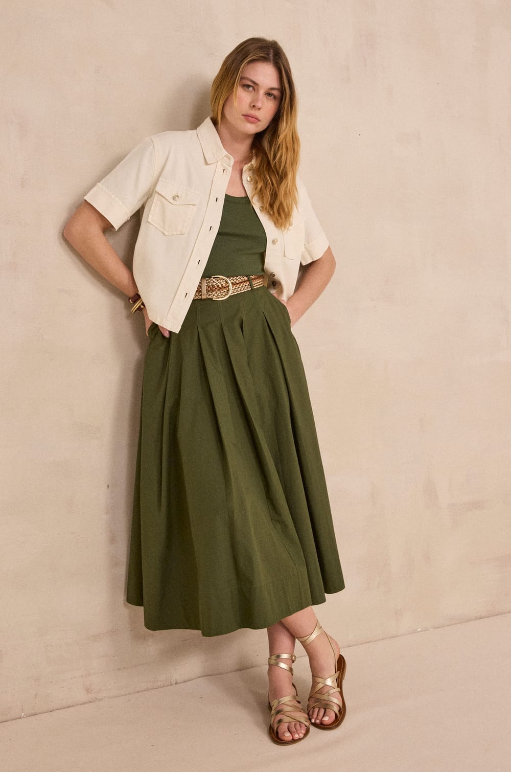 DIEGO short sleeve denim shirt;${refinementColor}