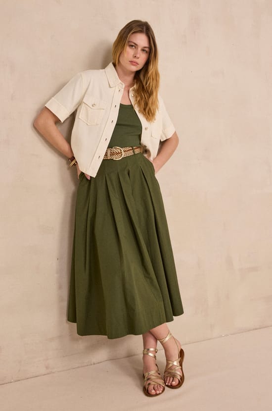 DIEGO short sleeve denim shirt;${refinementColor}