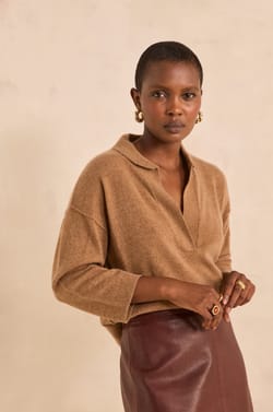Long sleeve cashmere sweater ALICIA;${refinementColor}