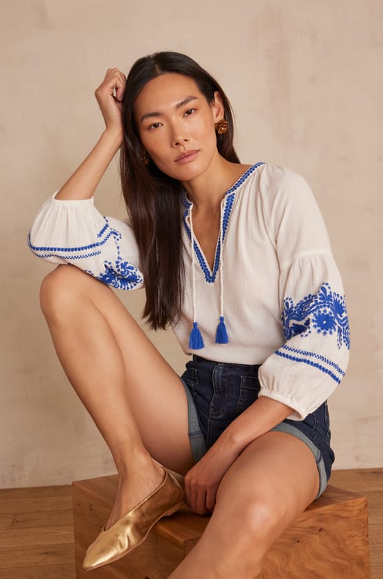 SIRENE cotton shirt;${refinementColor}