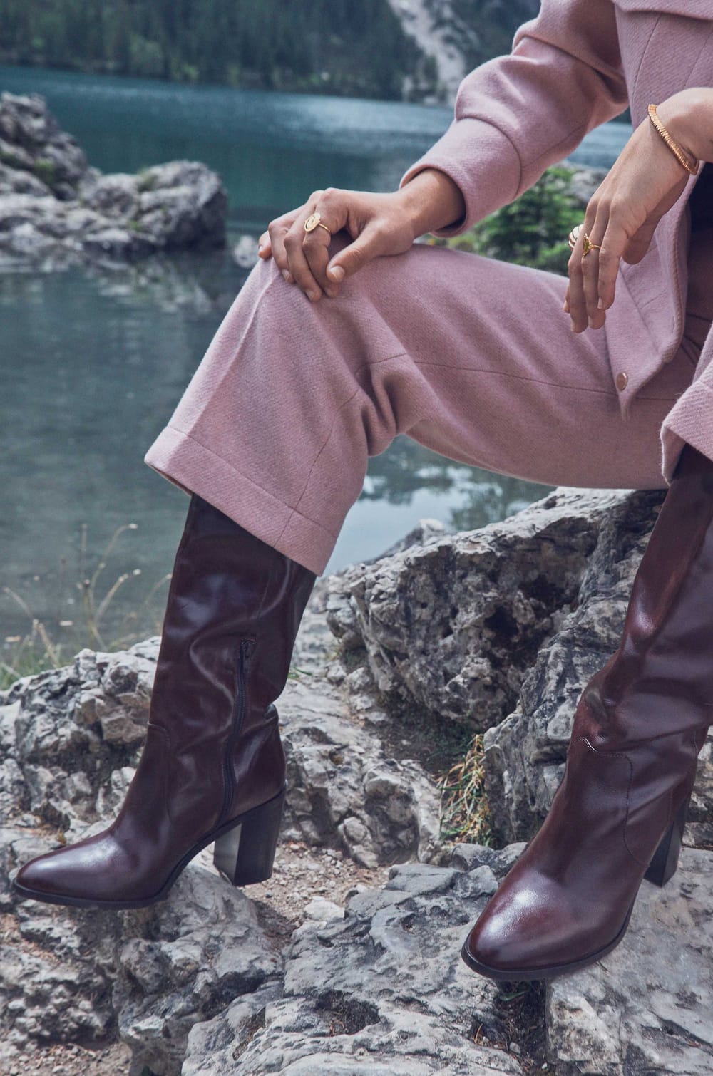 Bottes VANESSA en cuir;${refinementColor}
