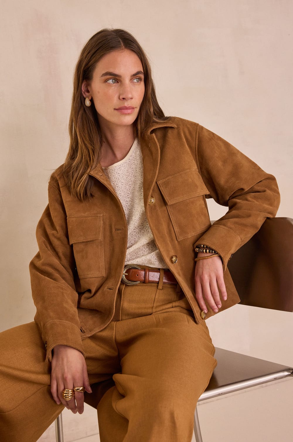 Bestickte Baumwollbluse DALMA;${refinementColor}