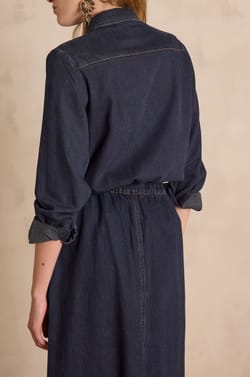 Chemise effet denim SOLANGE en 100% coton;${refinementColor}