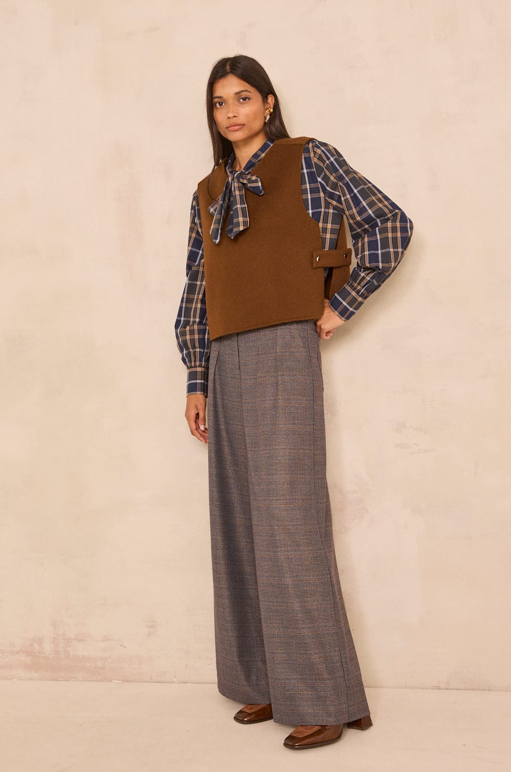 MARIUS mixed wool sleeveless top;${refinementColor}