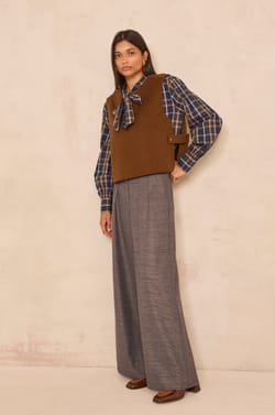 MARIUS mixed wool sleeveless top;${refinementColor}