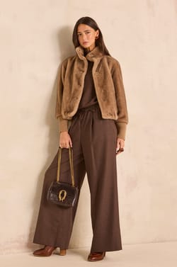 CYNTHIA faux fur jacket;${refinementColor}