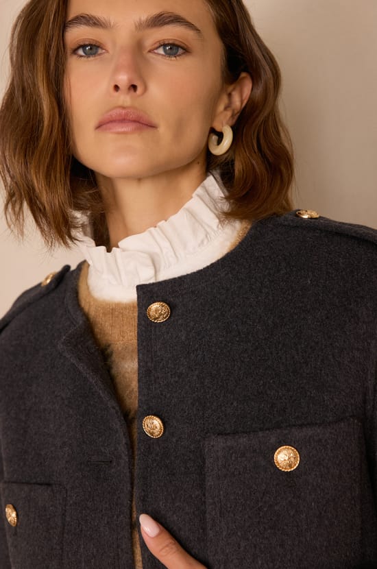 PERINE wool jacket;${refinementColor}