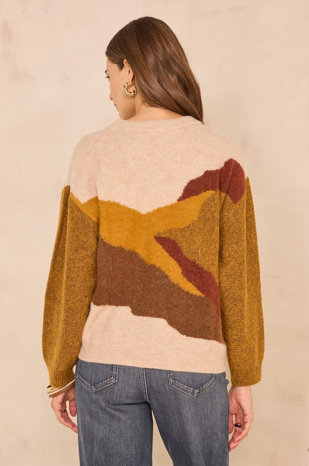 ARIZONA mixed wool sweater;${refinementColor}