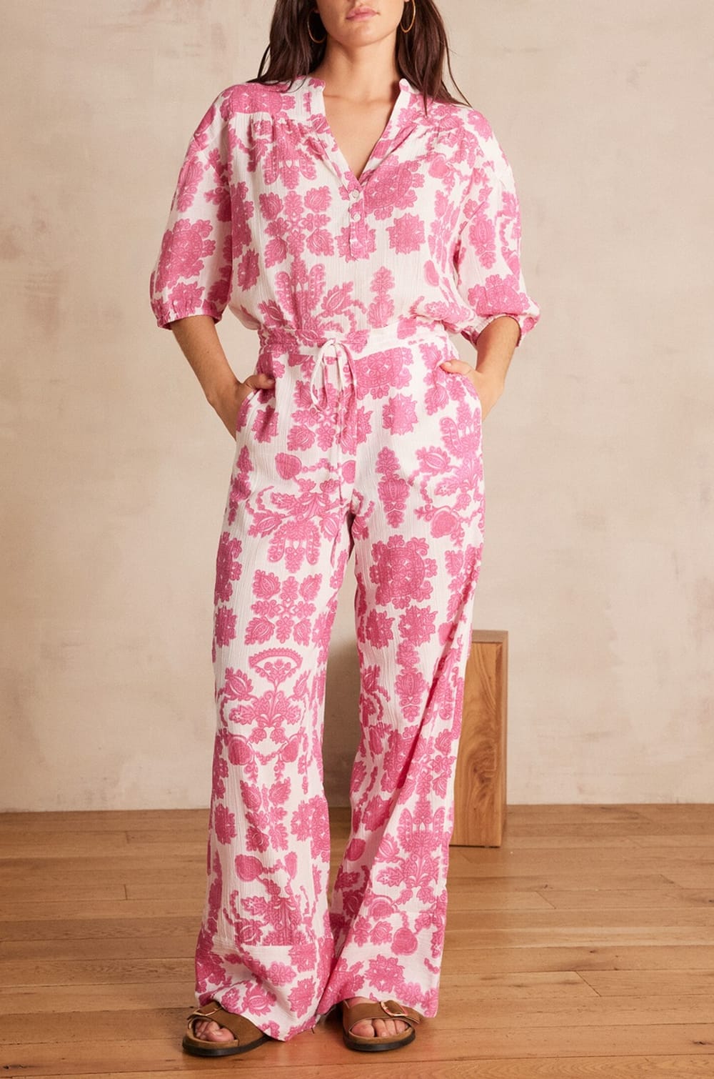Pantalon PRINCE en coton;${refinementColor}